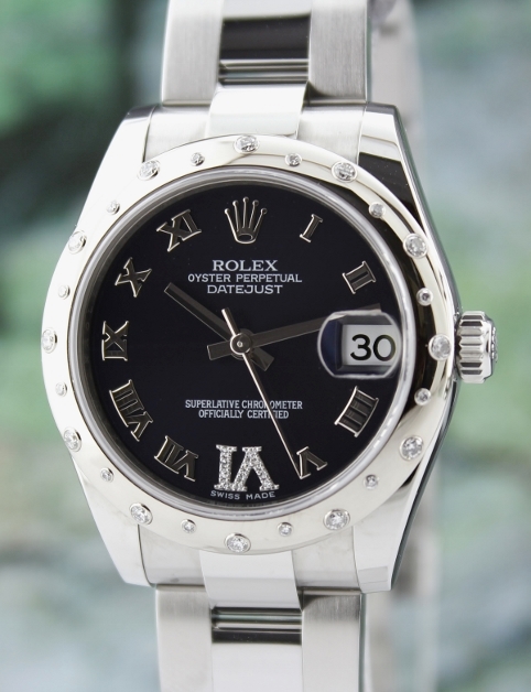 (image for) LIKE NEW ROLEX MID SIZE STEEL OYSTER PERPETUAL DATEJUST /178344